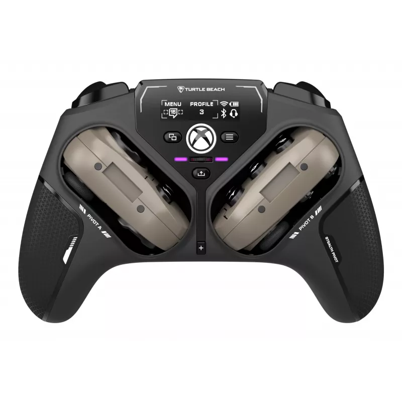 Turtle Beach Stealth Pivot belaidis išmanusis žaidimų valdiklis su besisukančiais moduliais, ekrano skydeliu, Hall efekt lazdelėmis, perprogramuojamais mygtukais, skirtas Windows PC, Xbox Series X/S ir Xbox One