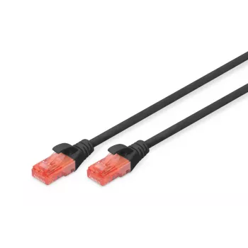 DIGITUS Patch kabelis - CAT6 - U/UTP - Snagless - Cu - 5m - Juodas