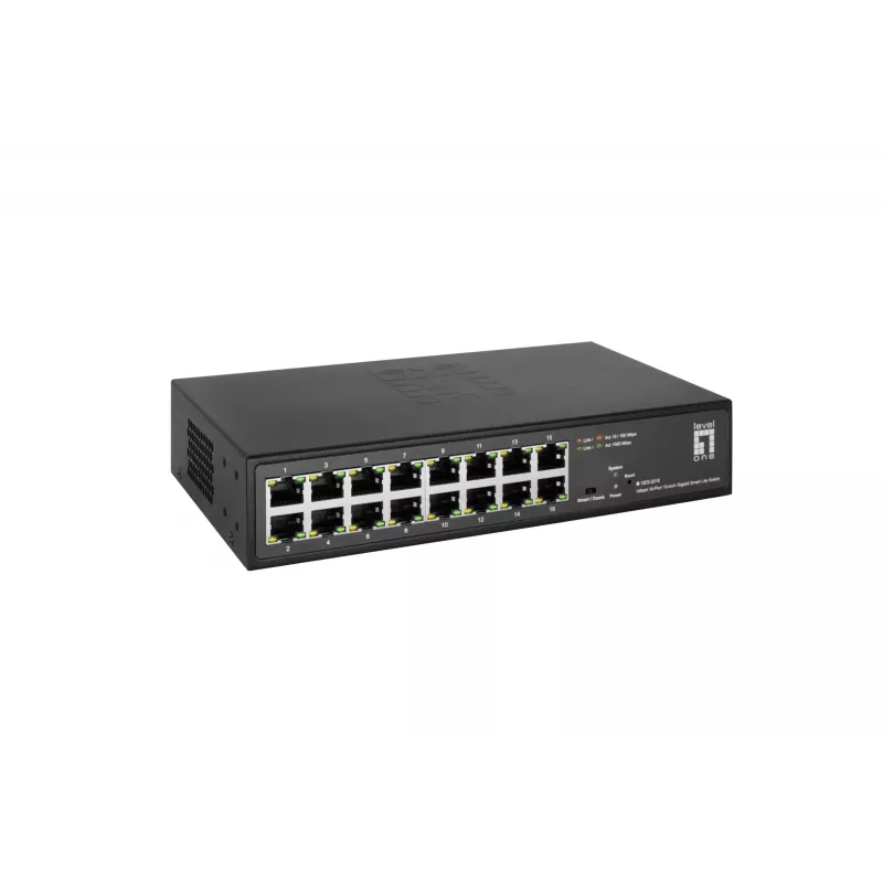 Valdomas Switch LevelOne Hilbert 10 inch 16-Port Gigabit Smart Lite Switch