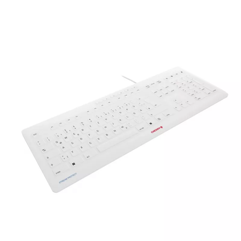 CHERRY Stream JK-8502DE-0 USB QWERTZ Vokiška pilka laidinė klaviatūra 115 klavišų