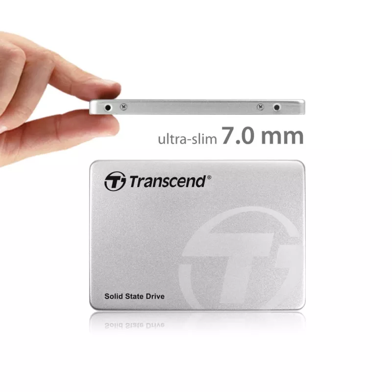 TRANSCEND SSD 370 128GB 2,5 colio SATA III 6Gb/s MLC aliuminio korpusas