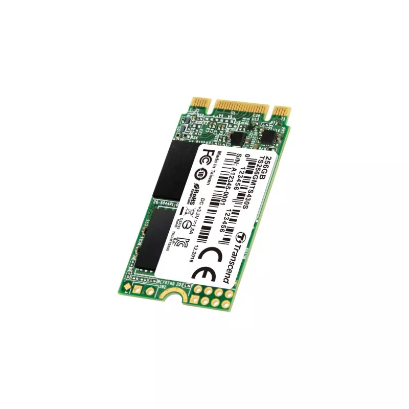 TRANSCEND SSD 430s 256GB M.2 2242 SATA III 6Gb/s 3D NAND Flash