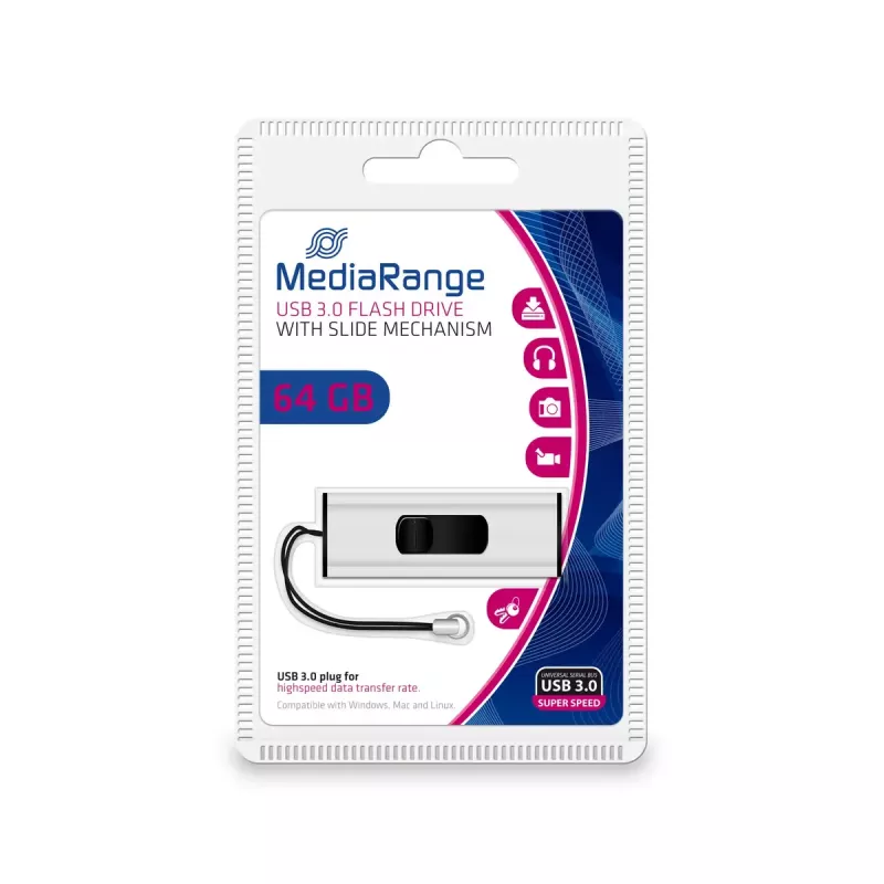 USB atmintukas MediaRange 64 GB USB Type-A 3.2 Gen 1 MR917