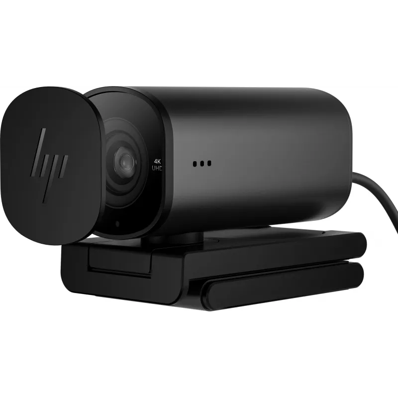 HP 965 4K srautinė internetinė kamera, 8 MP, 3840 x 2160 pikselių, Full HD, 60 kadrų/s, 1280x720@30fps, 1280x720@60fps, 1920x1080@30fps, 1920x1080@60fps, 3840x2160@30fps, USB