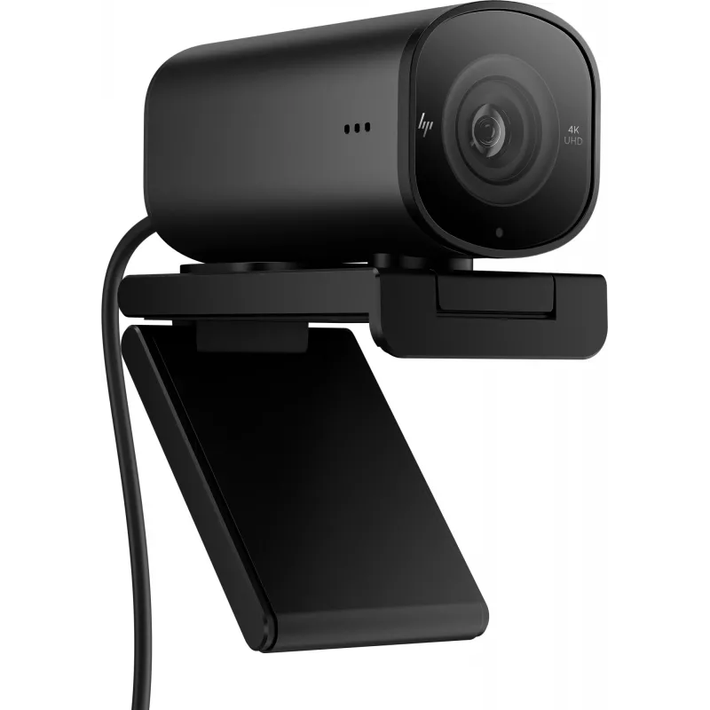 HP 965 4K srautinė internetinė kamera, 8 MP, 3840 x 2160 pikselių, Full HD, 60 kadrų/s, 1280x720@30fps, 1280x720@60fps, 1920x1080@30fps, 1920x1080@60fps, 3840x2160@30fps, USB