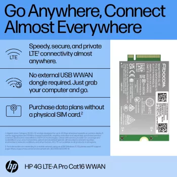 HP 4G LTE-A Pro Cat16 WWAN adapteris vidiniam nešiojamiesiems kompiuteriams