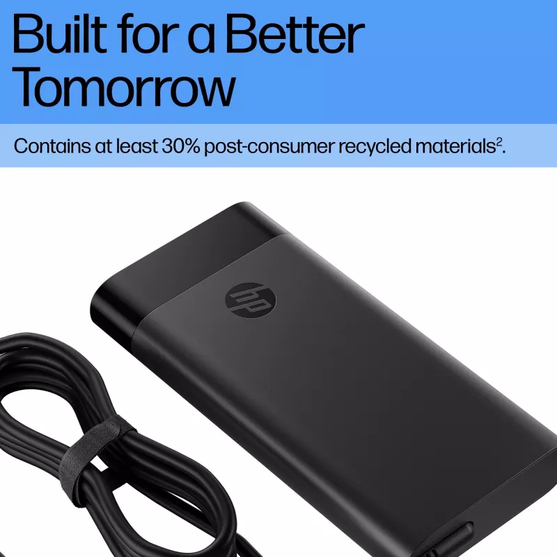 HP Smart 230 W maitinimo blokas (AQ9X8AA) laptopams, skirtas naudoti patalpose, įėjimas 115 V, 4,5 mm jungtis, europinis kištukas, juodas