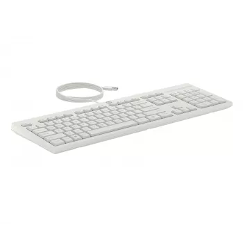 HP 225 laidinis pelės ir klaviatūros rinkinys, pilno dydžio (100%), laidinis, USB, baltas, pelė įtraukta