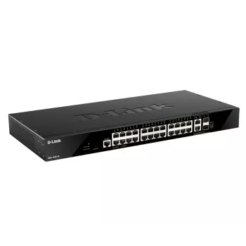 D-Link DGS-1520-28/E tinklo jungiklis valdomas L3 10G Ethernet (100/1000/10000) 1U juodas