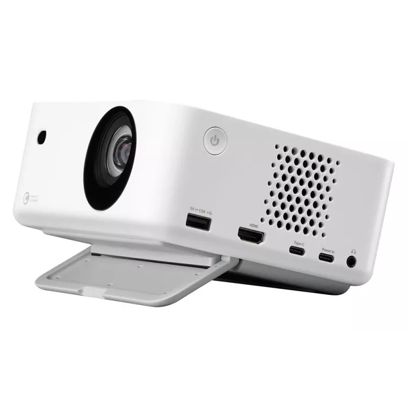 Optoma ML1080ST kilnojamasis lazerinis DLP projektorius iš mažo atstumo, Full HD 1920x1080, 1200 lm, USB-C, IPX5, baltas