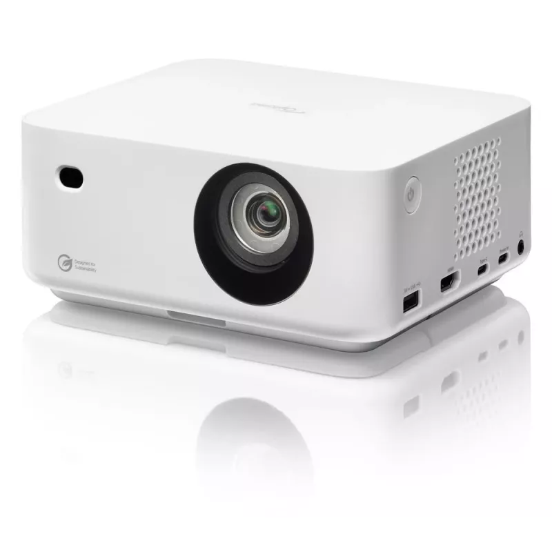 Optoma ML1080ST kilnojamasis lazerinis DLP projektorius iš mažo atstumo, Full HD 1920x1080, 1200 lm, USB-C, IPX5, baltas