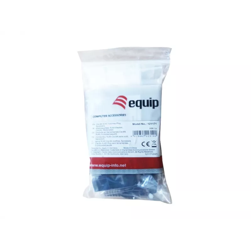 Equip 121171 RJ-45 kištukas, įrankiams nereikalingas, nikelio spalvos