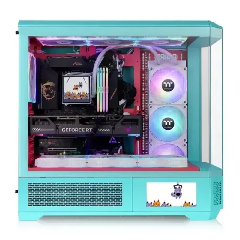 Full Tower korpusas Thermaltake View 600 TG Mint spalva, CA-11H-00FLWN-00