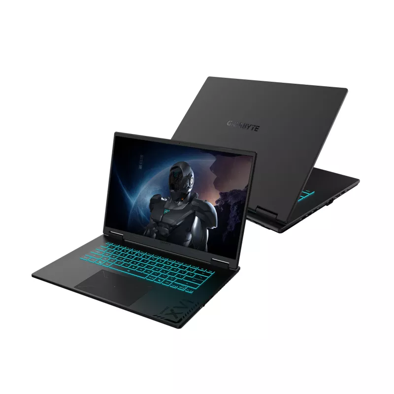 GIGABYTE GAMING A16 3WHK3DE894SH žaidimų laptopas, AMD Ryzen 7 260, 40,6 cm (16 col.) WUXGA 165 Hz ekranas, 16 GB DDR5, 1 TB SSD, NVIDIA GeForce RTX 5070 8 GB, Windows 11 Home, juodas