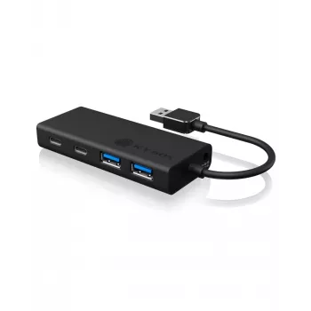 ICY BOX IB-HUB1426-U3 USB 3.2 Gen 1 (3.1 Gen 1) Type-A 5000 Mbit/s Juodas