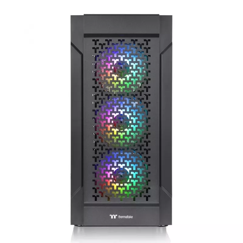 THERMALTAKE Korpusas Mid Tower - Versa T27 TG ARGB - Juodas