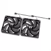 THERMALTAKE CT120 12cm ventiliatorius juodas 2 vnt. pakuotė