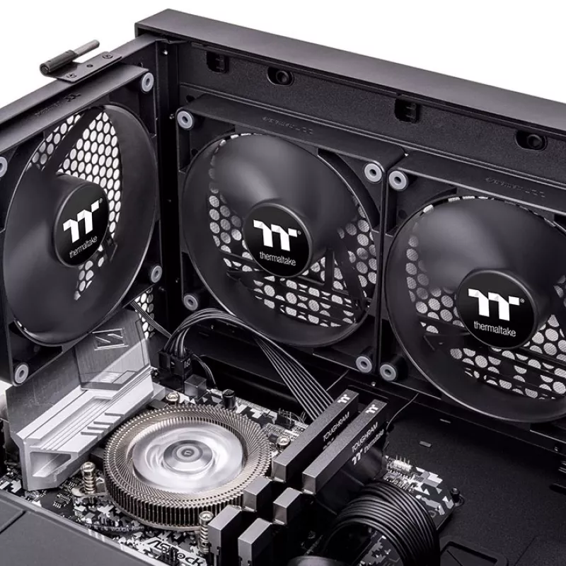 THERMALTAKE CT120 12cm ventiliatorius juodas 2 vnt. pakuotė