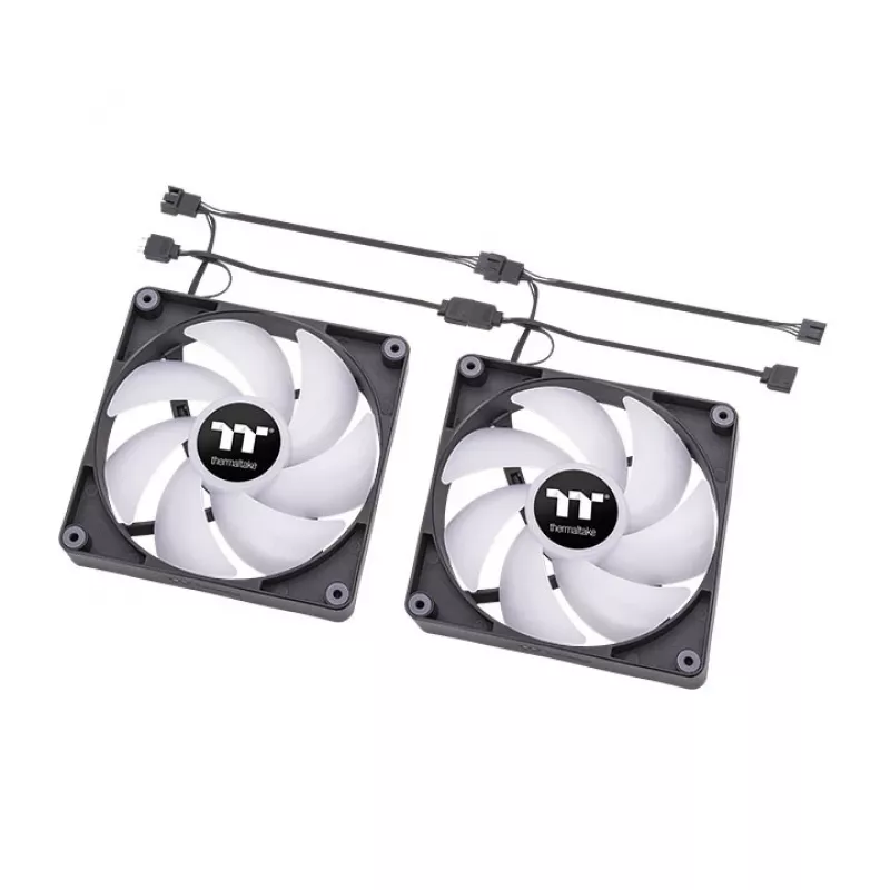 THERMALTAKE CT140 ARGB Sync 14 cm ventiliatorius juodas 2 vnt. pakuotė