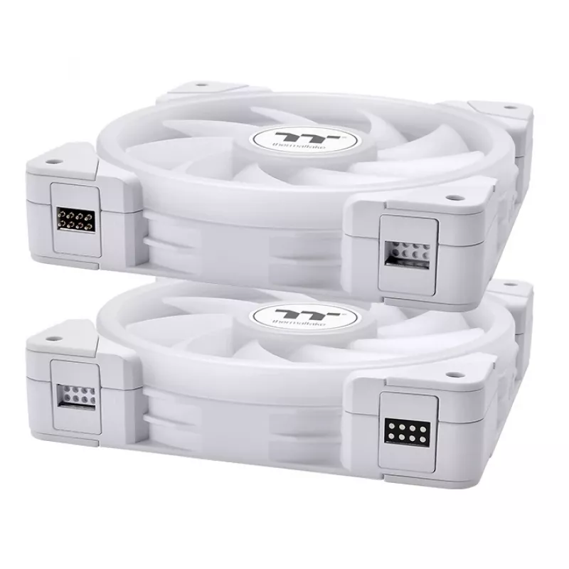 THERMALTAKE PC ventiliatoriaus komplektas SWAFAN EX12 ARGB Sync TT Premium Edition - 12 cm - Baltas - 3 vnt.