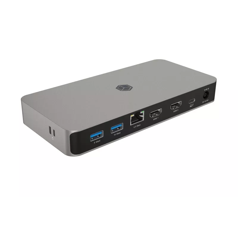 ICY BOX 10-in-1 USB4 Type-C DockingStation su dviem vaizdo išėjimais