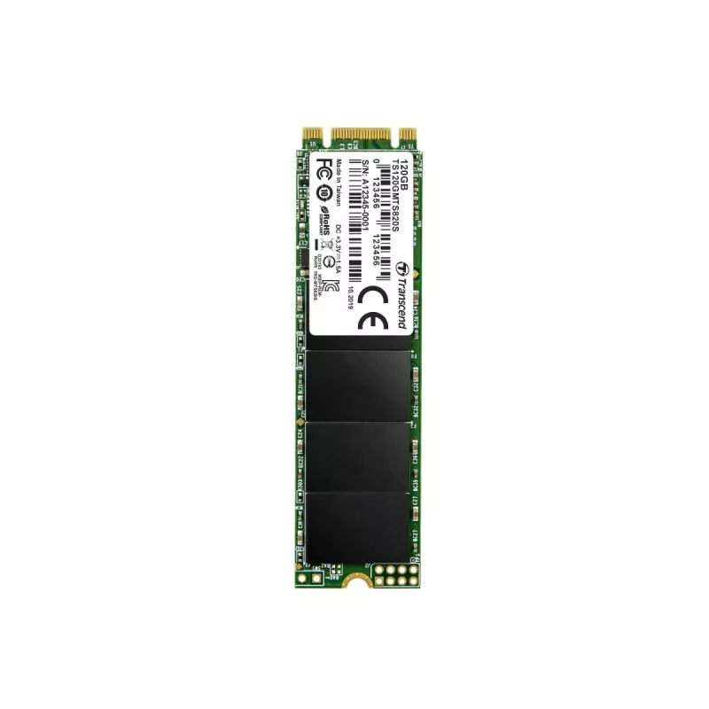 TRANSCEND SSD Mte820s 120GB M.2 2280 SATA III 6Gb/s 3D TLC NAND Flash