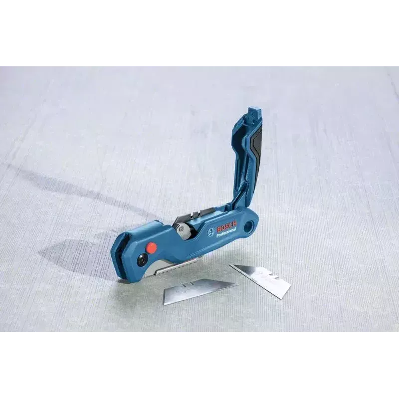 Bosch 1 600 A02 7M4 universalus peilis mėlynas, nerūdijantis plienas, sulankstomas ašmenų peilis