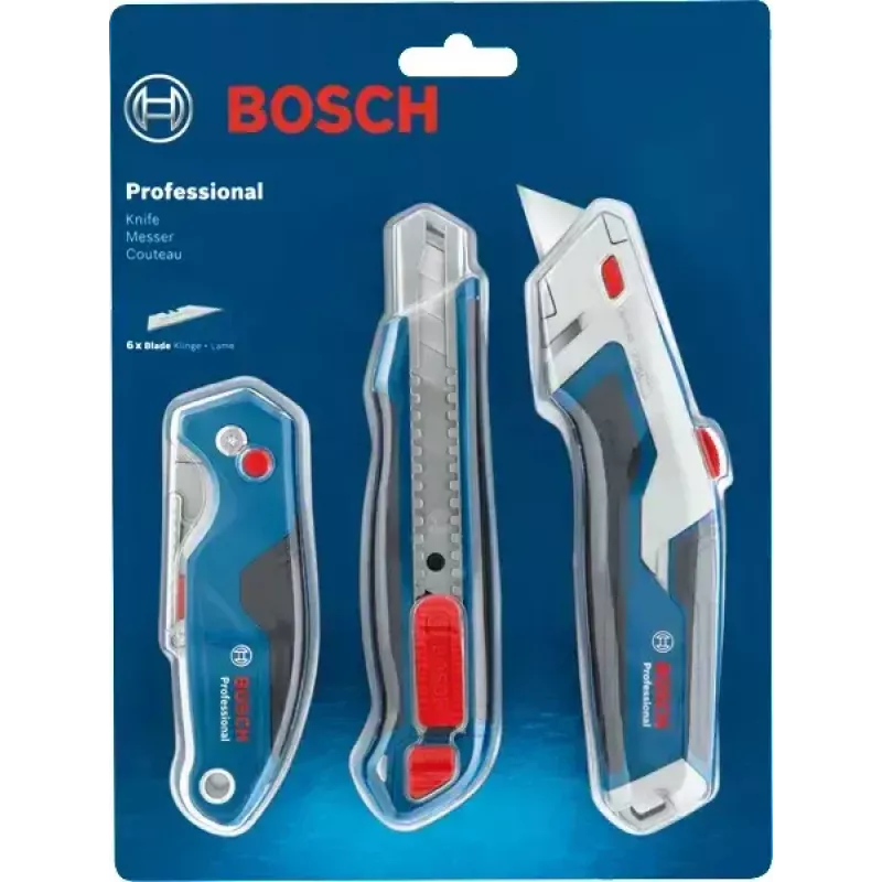 Bosch 1 600 A02 7M4 universalus peilis mėlynas, nerūdijantis plienas, sulankstomas ašmenų peilis