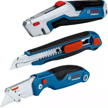 Bosch 1 600 A02 7M4 universalus peilis mėlynas, nerūdijantis plienas, sulankstomas ašmenų peilis