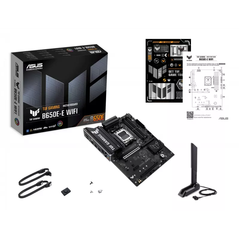 ASUS TUF GAMING B650E-E WIFI pagrindinė plokštė AMD B650 Socket AM5 ATX