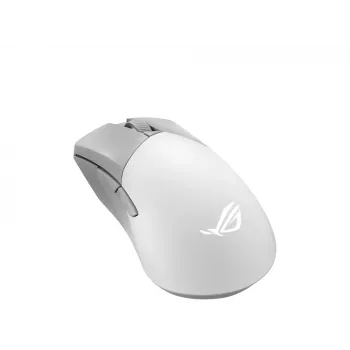 Pelė ASUS ROG Gladius III Wireless Aimpoint White, dešinei rankai, belaidė RF + Bluetooth + USB Type-A, optinė, 36000 DPI