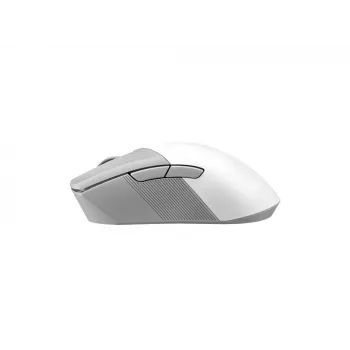Pelė ASUS ROG Gladius III Wireless Aimpoint White, dešinei rankai, belaidė RF + Bluetooth + USB Type-A, optinė, 36000 DPI