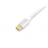 Equip USB 3.2 Gen 2 Type-C į C laidas, vyriškas/vyriškas, 0,5 m, 5A, sidabrinis, baltas