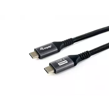 Equip USB4 Gen 2x2 C į C laidas, vyriškas/vyriškas, 2,0 m, 4K/60Hz, 20Gbps, PD 100W
