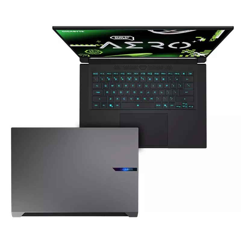 GIGABYTE AERO X16 1WH93DEC64AH žaidimų nešiojamas kompiuteris, AMD Ryzen AI 7 350, 40,6 cm (16 colių) WQXGA IPS 165 Hz, 32 GB DDR5, 1 TB SSD, NVIDIA GeForce RTX 5070 8 GB, Wi-Fi 6E (802.11ax), Windows 11 Home, pilkos spalvos