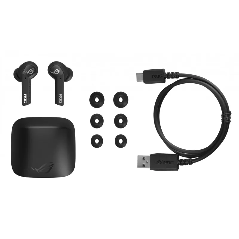 ASUS ROG Cetra True Wireless belaidės ausinės TWS į ausį žaidimams Bluetooth juodos