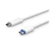 PoE adapteris UBIQUITI UACC-ADAPTER-POE-USBC — 48V įvestis, 5V 0,25A išvestis, kompaktiškas 30,4×30,4×95 mm, baltas