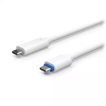 PoE adapteris UBIQUITI UACC-ADAPTER-POE-USBC — 48V įvestis, 5V 0,25A išvestis, kompaktiškas 30,4×30,4×95 mm, baltas