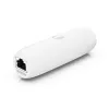 PoE adapteris UBIQUITI UACC-ADAPTER-POE-USBC — 48V įvestis, 5V 0,25A išvestis, kompaktiškas 30,4×30,4×95 mm, baltas