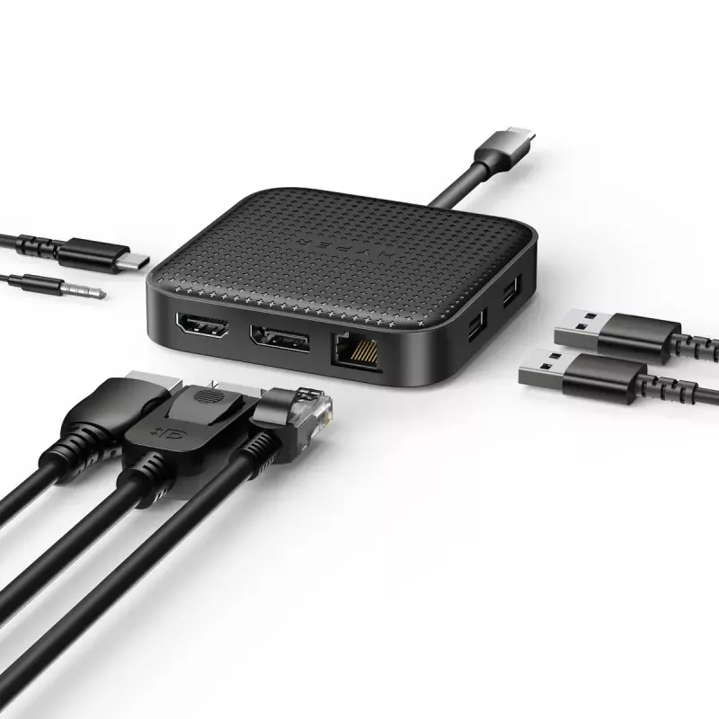 Targus HD USB4 Mobile Dock, juodas, laidinis