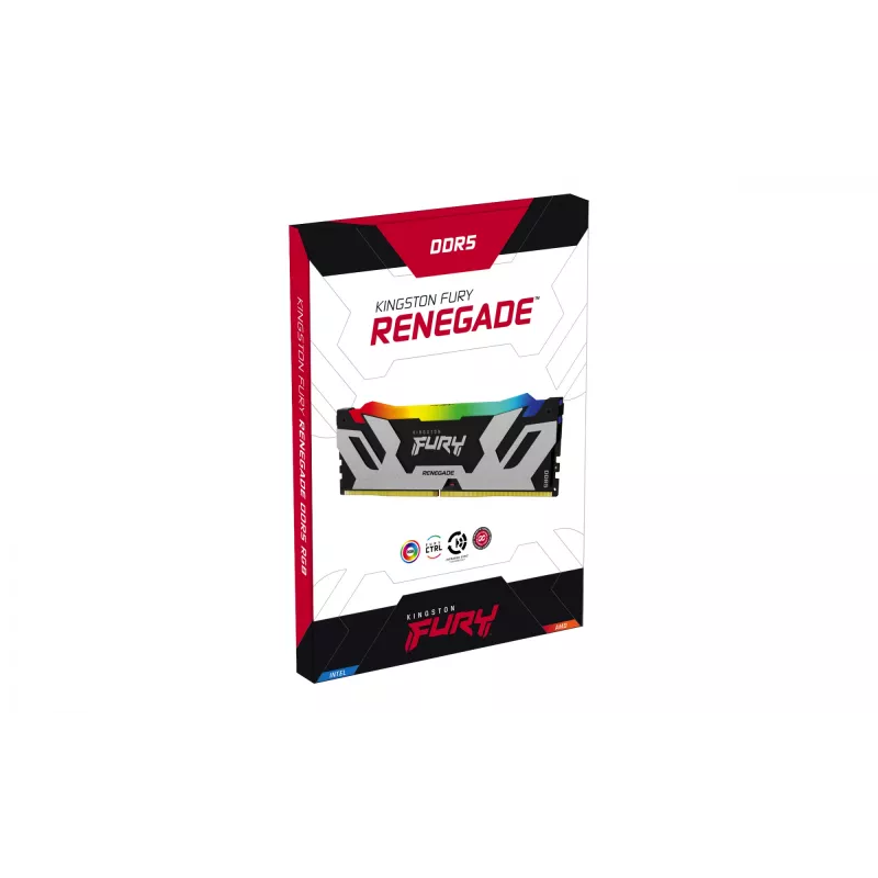 Kingston FURY 32GB (2x16GB) DDR5 6400MT/s CL32 DIMM Renegade RGB atmintis