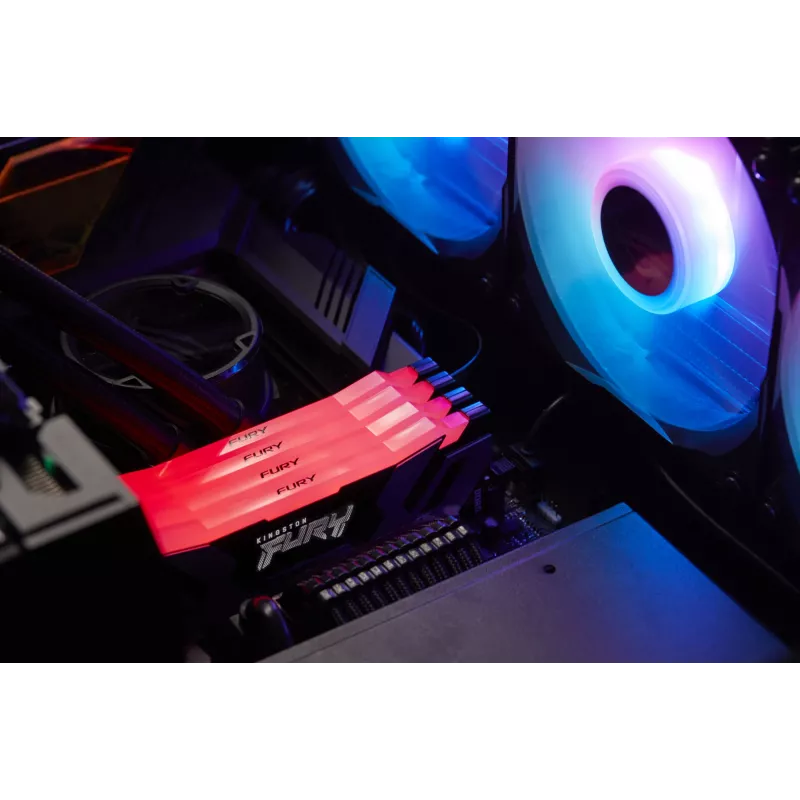 Kingston FURY 32GB (2x16GB) DDR5 6400MT/s CL32 DIMM Renegade RGB atmintis