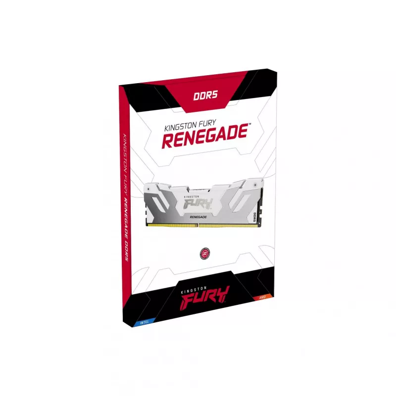 Kingston FURY Renegade RGB DDR5 64GB (2x32GB) 6400MT/s CL32 baltas atminties rinkinys