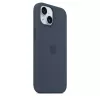 Dangtelis Apple iPhone 15 Silikoninis su MagSafe Storm Blue
