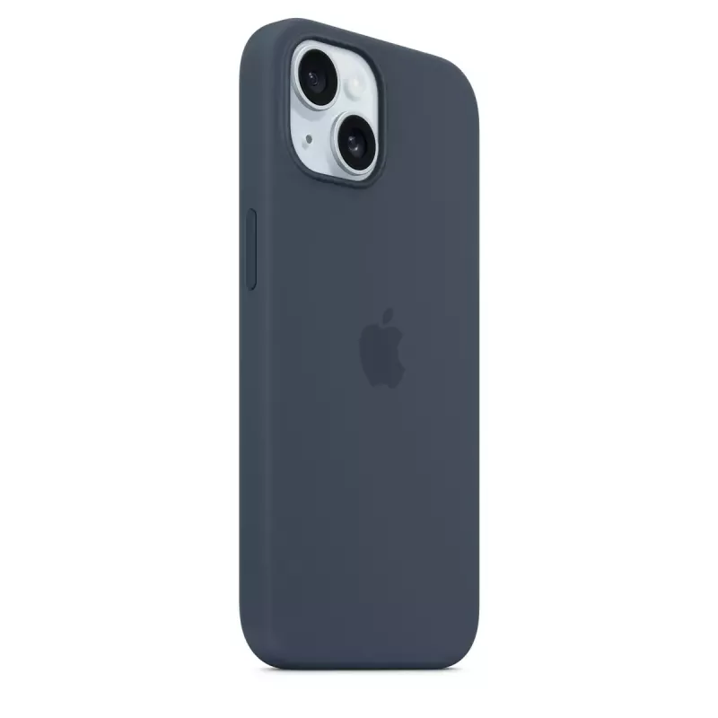 Dangtelis Apple iPhone 15 Silikoninis su MagSafe Storm Blue