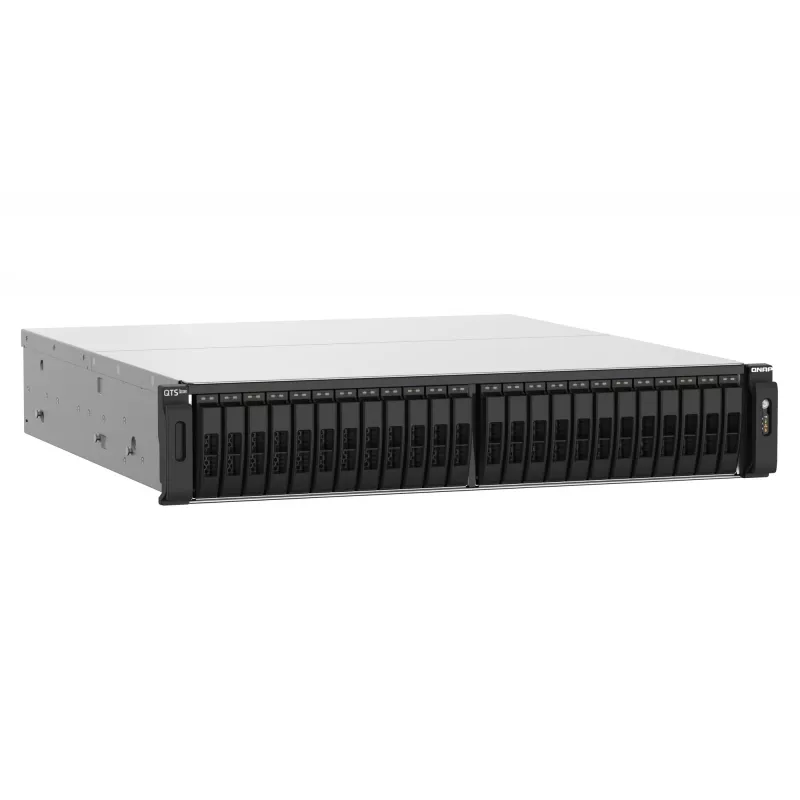 QNAP TS-h2490FU NAS stovas (2U) EPYC 7232P 64 GB DDR4 0 TB QuTS hero Juoda, Pilka