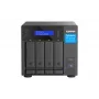 QNAP TVS-H474 NAS bokštinis Intel® Pentium® G7400 8 GB DDR4 0 TB QuTS hero Juoda