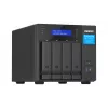 QNAP TVS-H474 NAS bokštinis Intel® Pentium® G7400 8 GB DDR4 0 TB QuTS hero Juoda