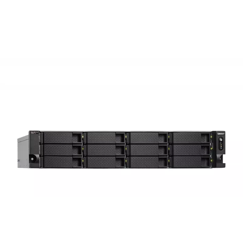 QNAP TS-H1886XU-RP-R2 NAS Rack (3U) Intel® Xeon® D D-1622 32 GB DDR4 0 TB QuTS hero Juoda, Pilka