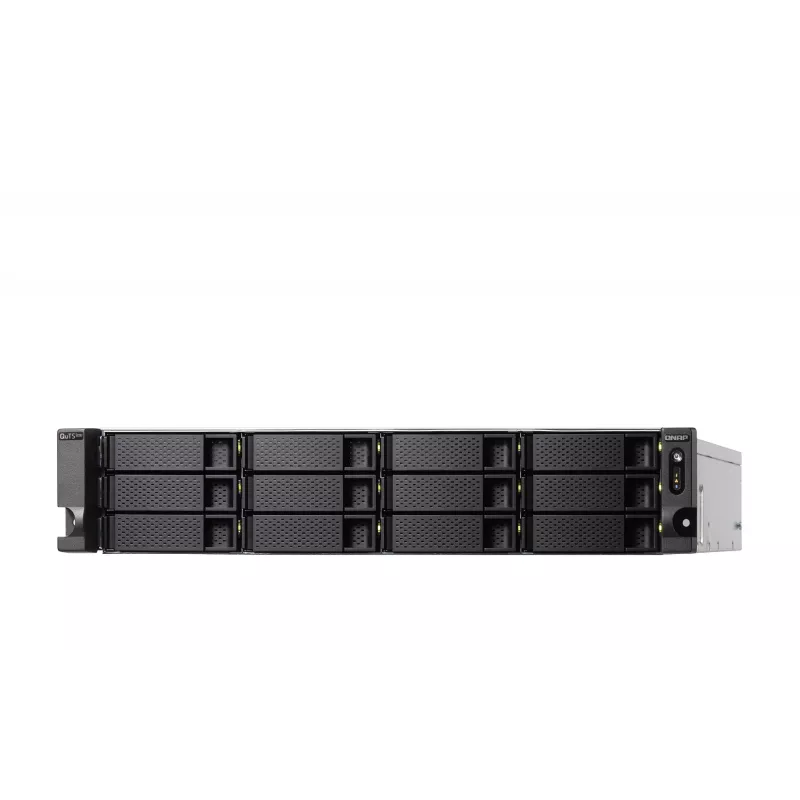 QNAP TS-H1886XU-RP-R2 NAS Rack (3U) Intel® Xeon® D D-1622 32 GB DDR4 0 TB QuTS hero Juoda, Pilka